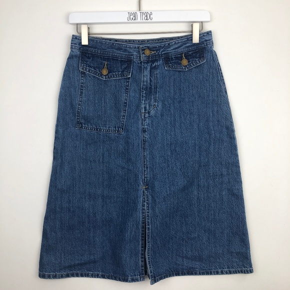 Levi's Denim Blue Jean Skirt - Picture 1 of 7